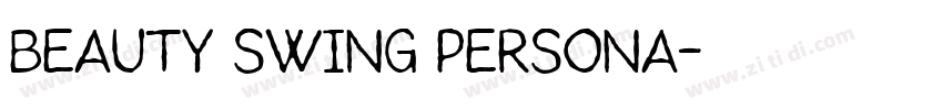 Beauty Swing Persona字体转换